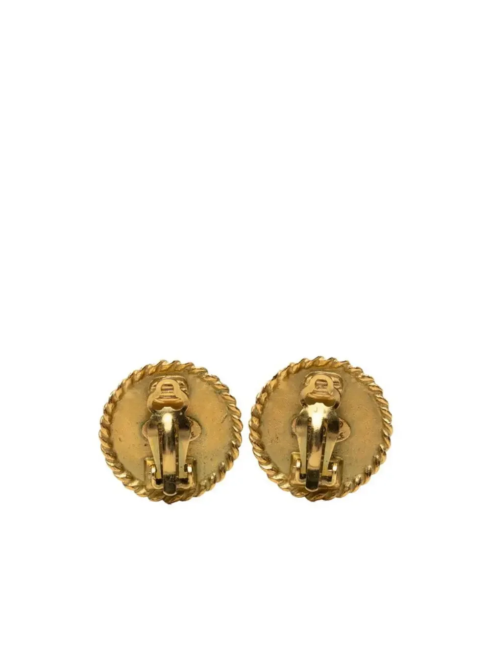 Chanel Cc Logo Clip-On Earrings Gold- #327480C71B